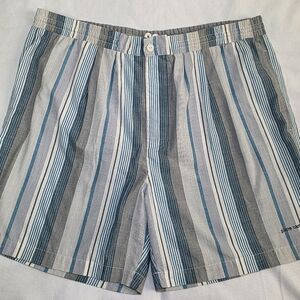 Pierre Cardin Vintage Striped Swim Trunk Shorts- Men's Size XL